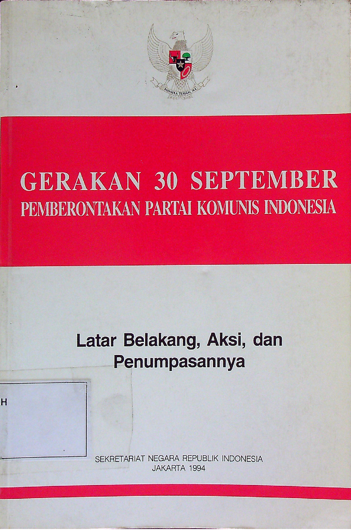 Gerakan 30 September Pemberontakan Partai Komunis Indonesia